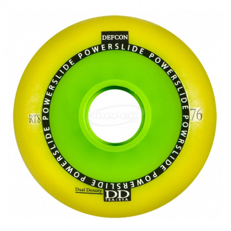 POWERSLIDE Defcon RTS Wheels 76mm, yellow, 4-Pack