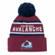 Outerstuff JACQUARED CUFFED KNIT POM-AVALANCHE-JR AVALANCHE 