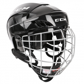 Hockey protective helmet with cage CCM FitLite 40