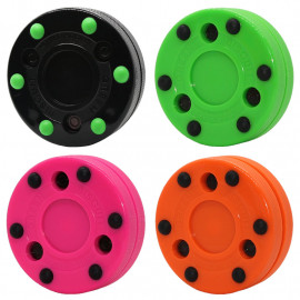 Puck for InLine Hockey GREEN BISCUIT